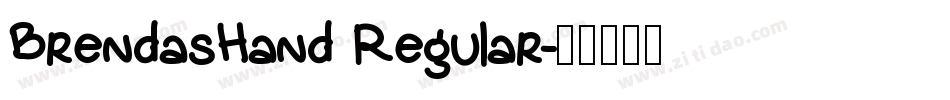 BrendasHand Regular字体转换